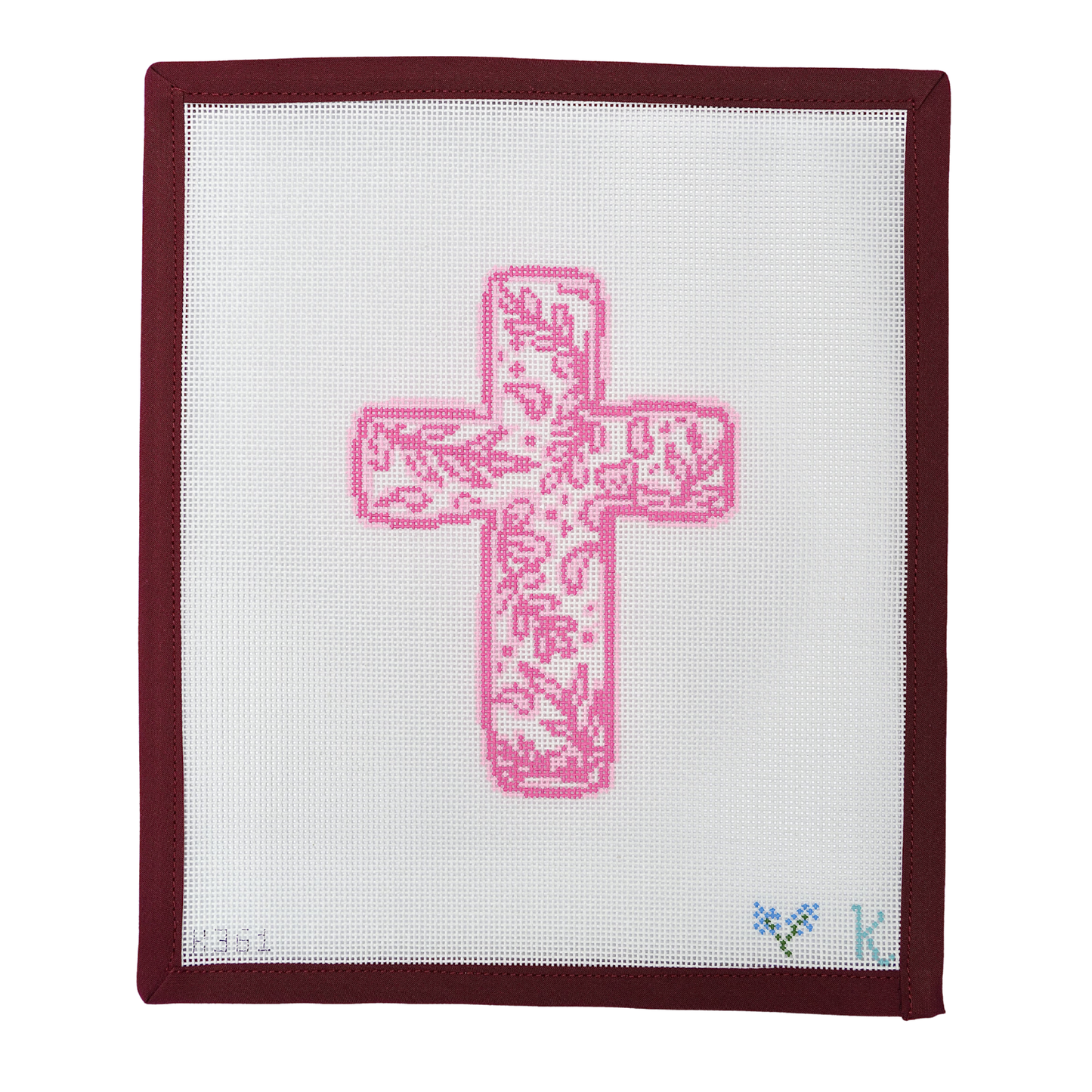 Chinoiserie Cross- Pink