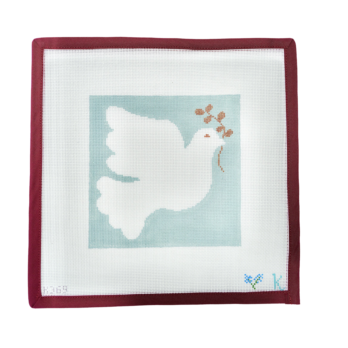 Dove with Olive Branch - Blue