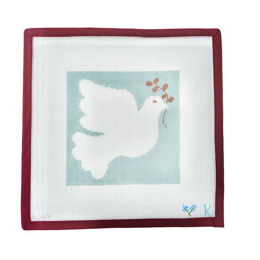 Dove with Olive Branch - Blue