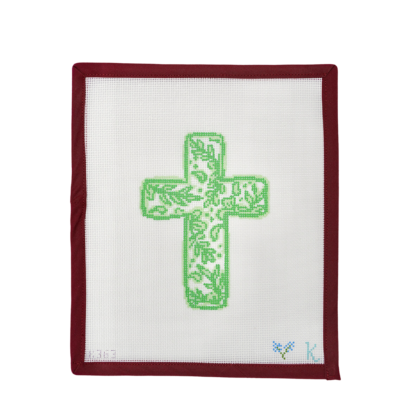 Chinoiserie Cross- Green
