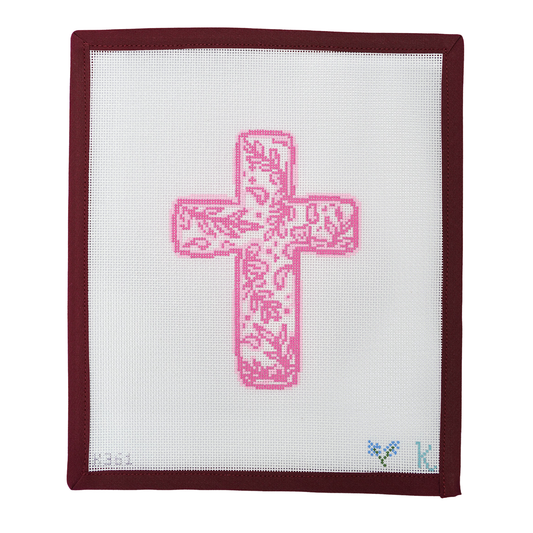 Chinoiserie Cross- Pink
