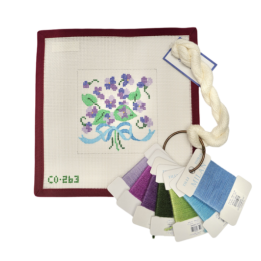 The Collection - Lilac Coasters- 13 Mesh + threads kit