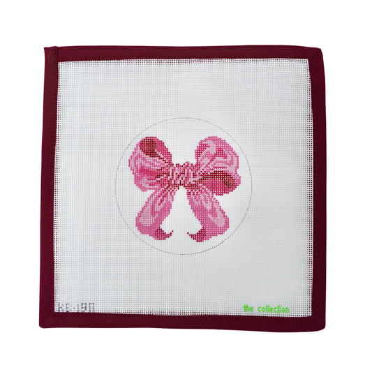 The Collection- Mini Bow Pink - 18 mesh canvas