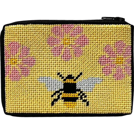 Stitch & Zip Flowers & Bees Coin Purse