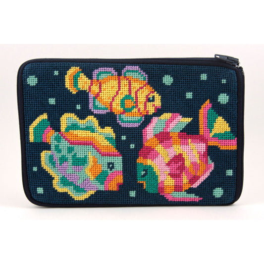 Stitch & Zip Tropical Fish Pouch